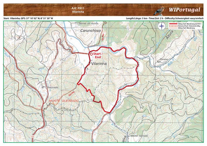 Hiking Map Castelejo Environmental Trail