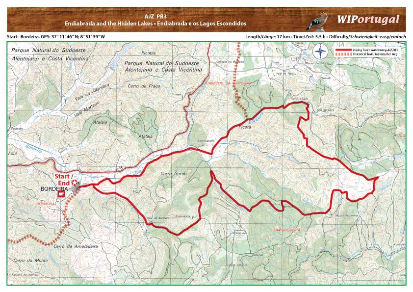 Hiking Map Castelejo Environmental Trail
