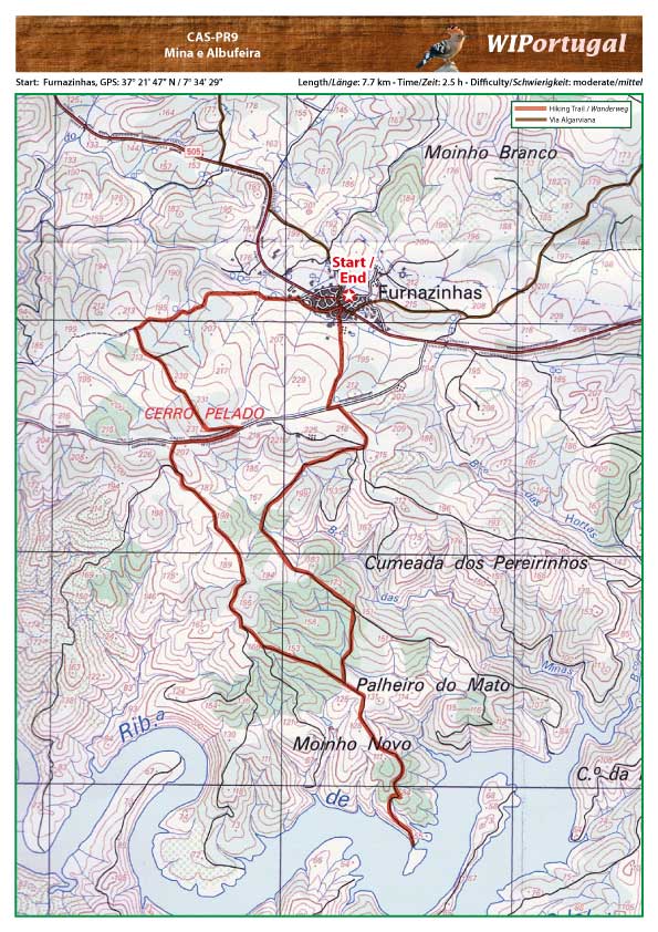 Wanderkarte Schloß Paderne