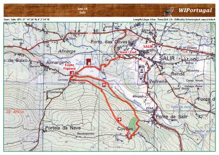 Hiking Map Salir