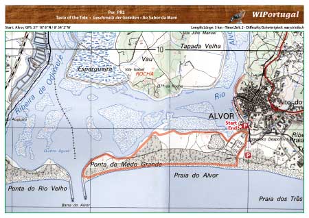 Hiking map Portimao PR2 Taste of the Tide