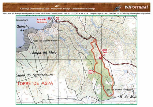 Hiking Map Castelejo Environmental Trail