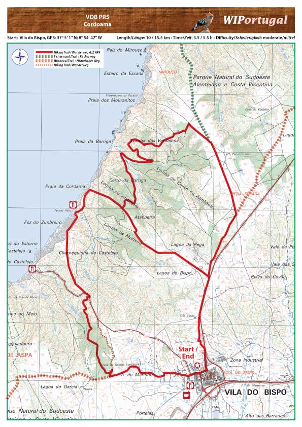 Hiking map Praia Grande